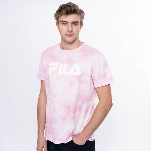 Fila Tričká Panske Ruzove - Mono Deckle Tie Dye Vypredaj - Slovakia 70864-PCYZ